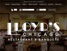 Tablet Screenshot of lloydschicago.com